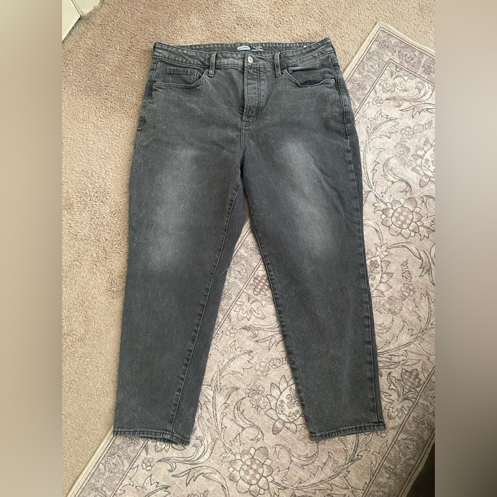 OG Straight High Rise Black Size 16